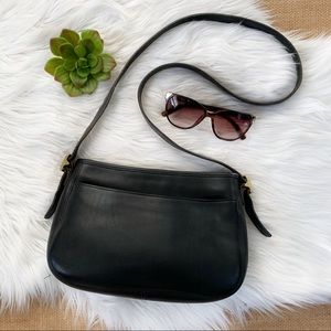 Coach Vintage Black Leather Crossbody